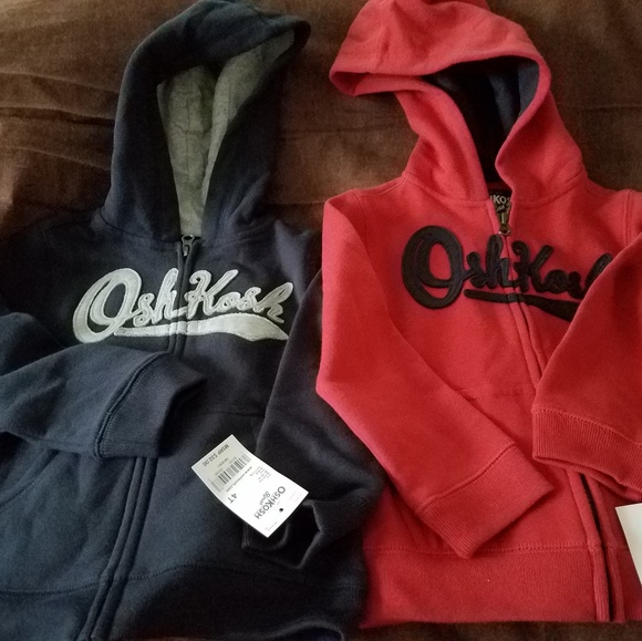 Osh Kosh B/'gosh Toddler Boys Red /& Navy Blue Parka Outerwear Size 2T 3T 4T